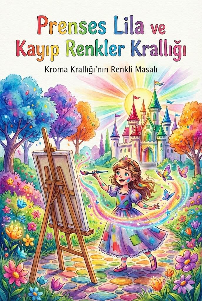 Prenses Lila ve Kayıp Renkler Krallığı Masalı 1 Prenses Lila ve Kayip Renkler Kralligi Masali kapak 1